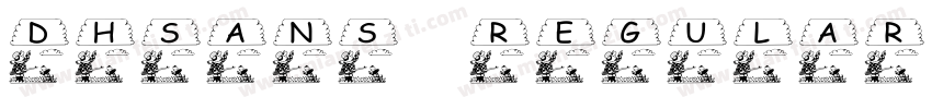 DHSans Regular 2字体转换